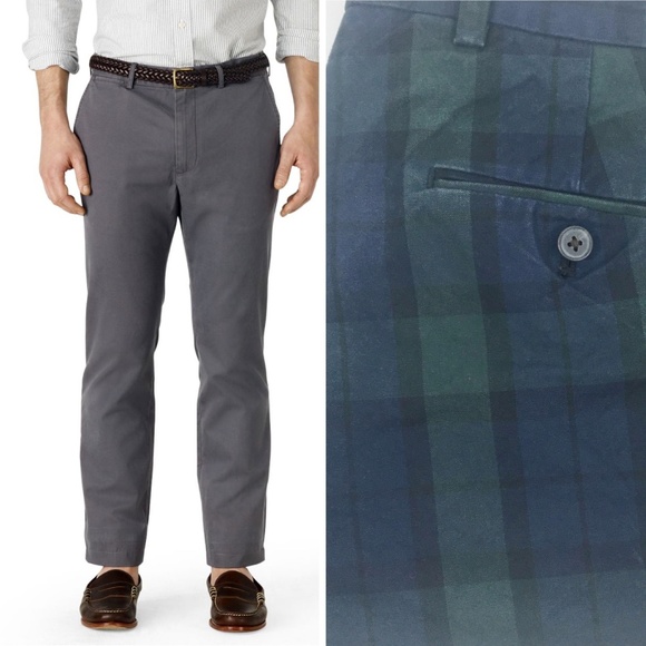 Club Monaco Davis Slim Men Dress Pants Plaid 28x32 - Picture 7 of 8